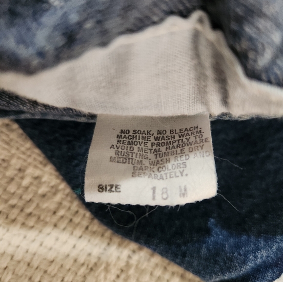 Vintage Oshkosh B'Gosh Jean Bib Overalls size 18 Months - Picture 5 of 8